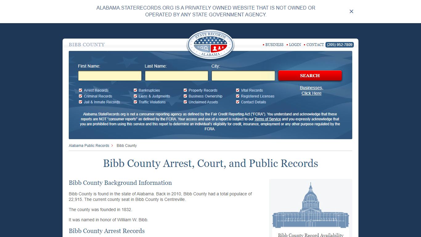Bibb County Arrest, Court, and Public Records